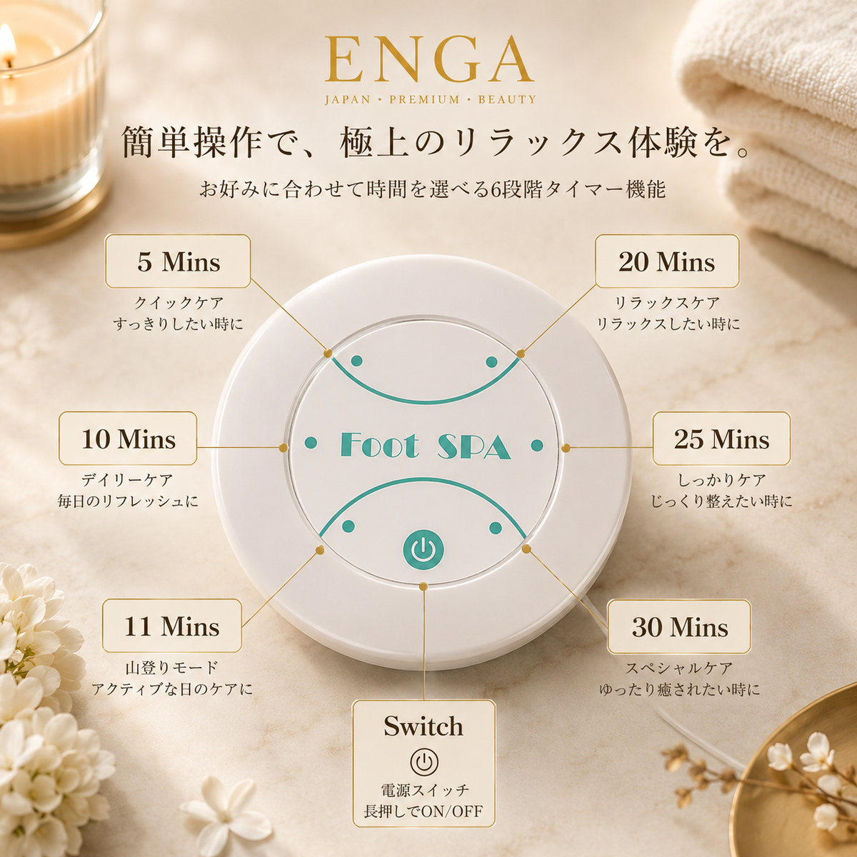 MIREIA ENGA™ イオンフットスパ
